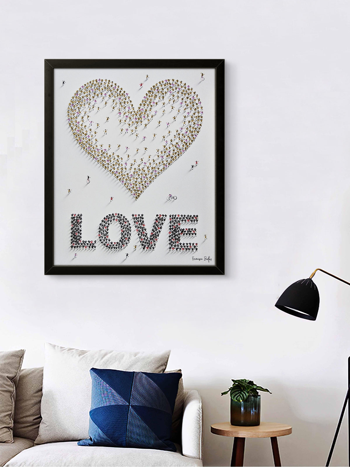 393 Bartus 110×90 cm Love & Gold Heart (2)