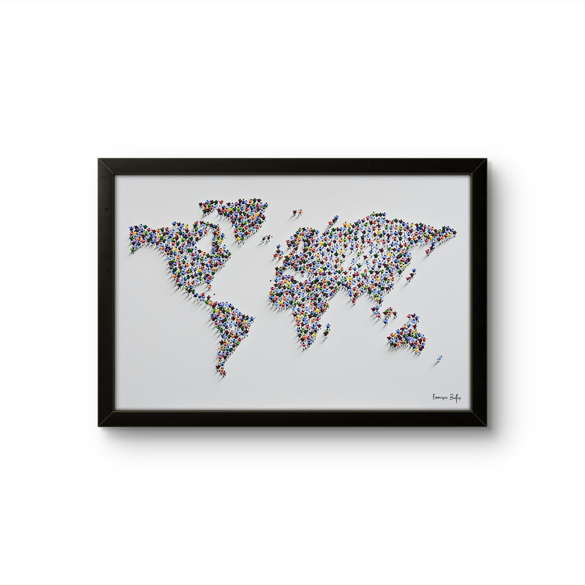 395 Bartus 80×120 World Map I