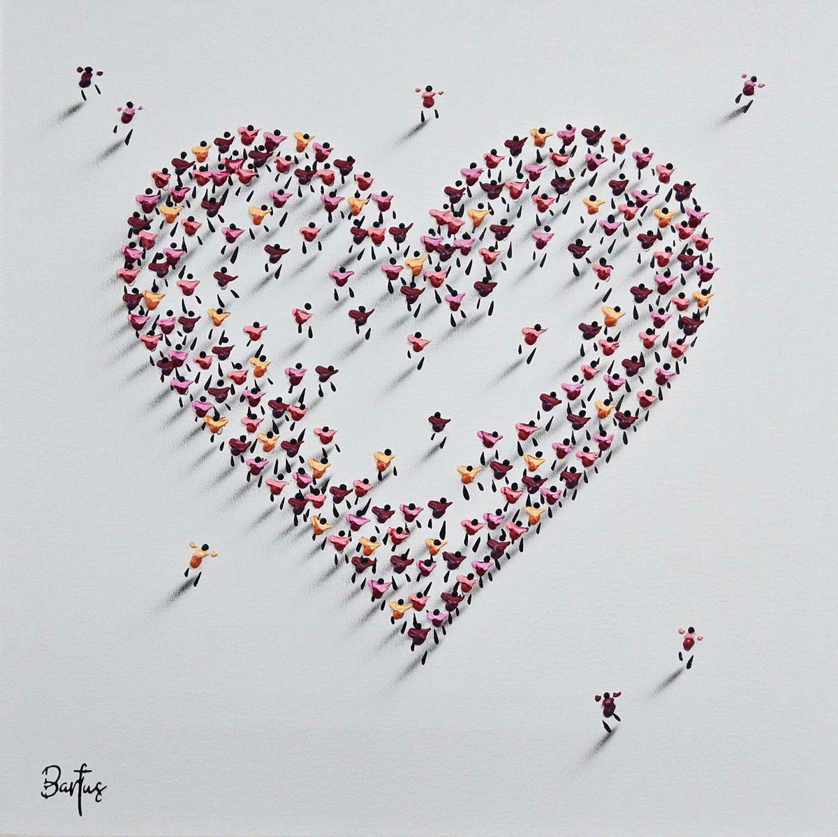 579 Bartus 60×60 Red Heart