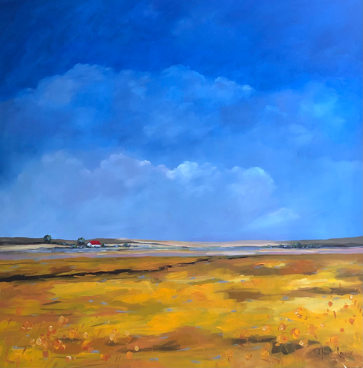 6641 Golden Daydream 100x100cm