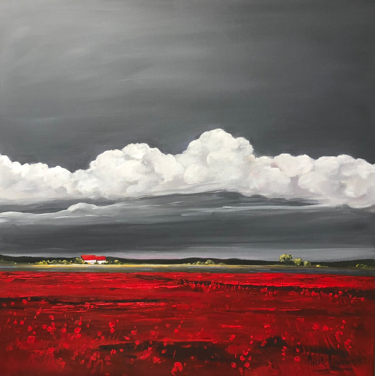 6642 Turbulent Skies 70x 70cm