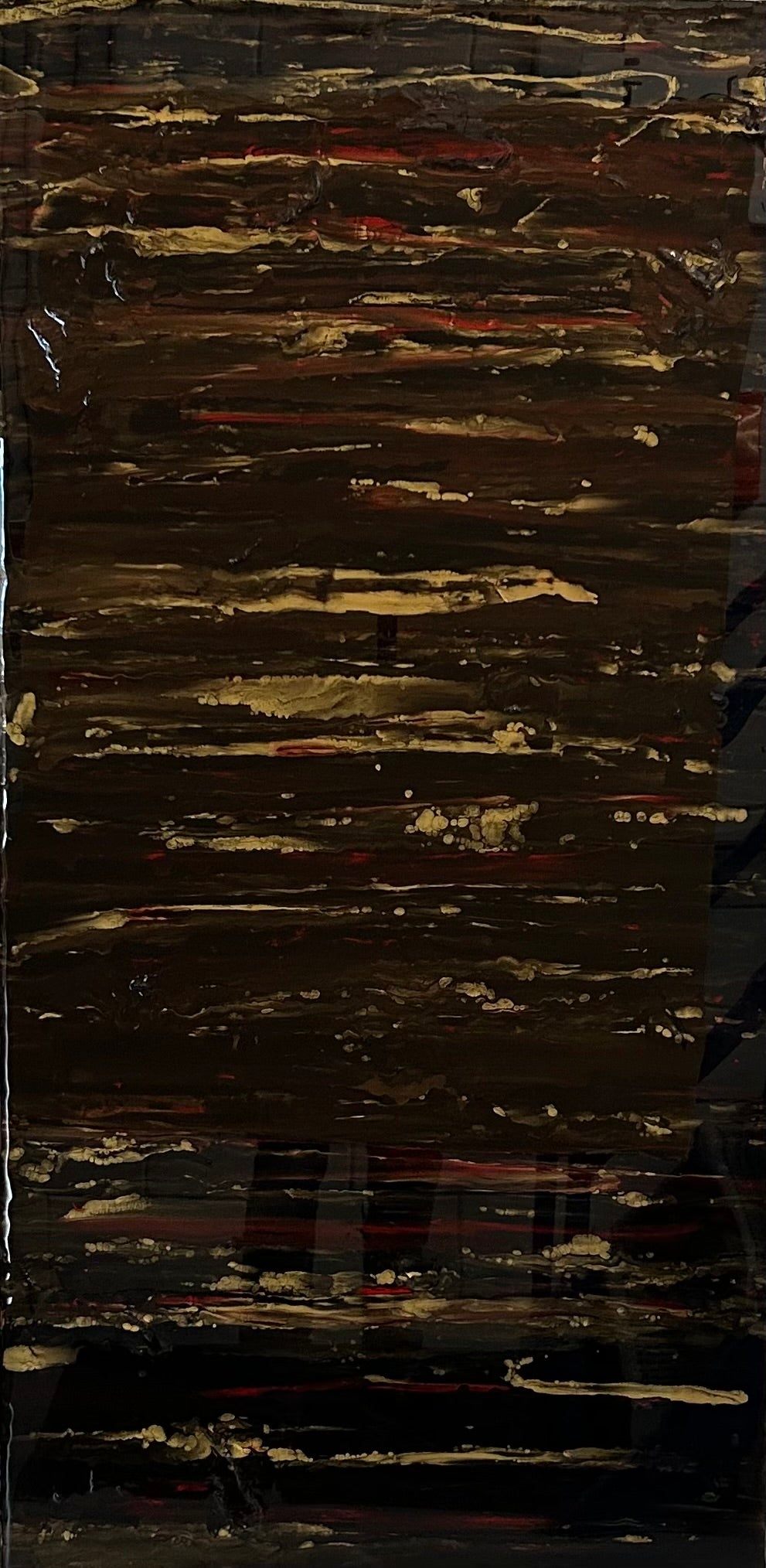 Abstract Crimson Cascade I
