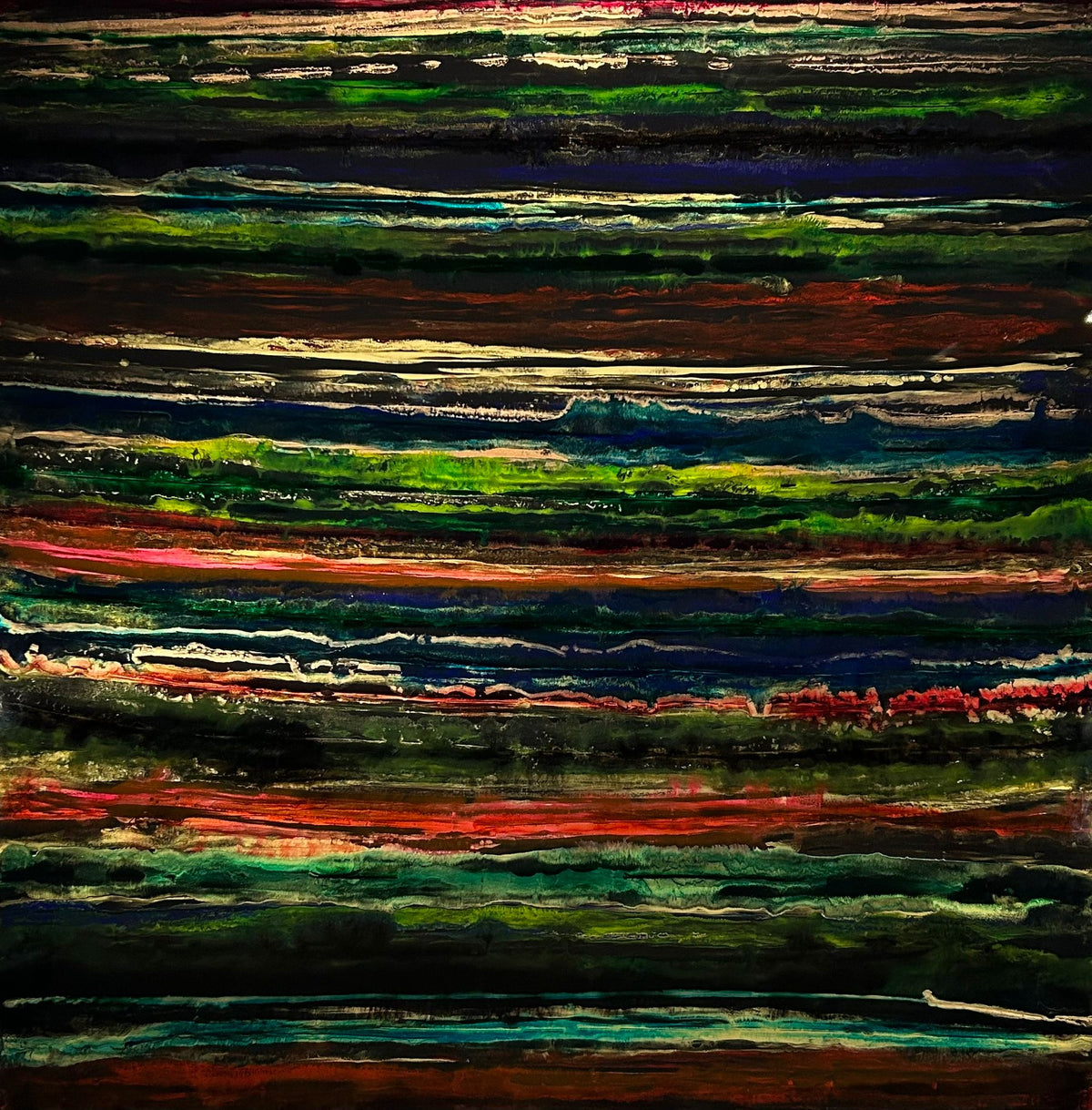 Abstract Energie Lines II 100×100