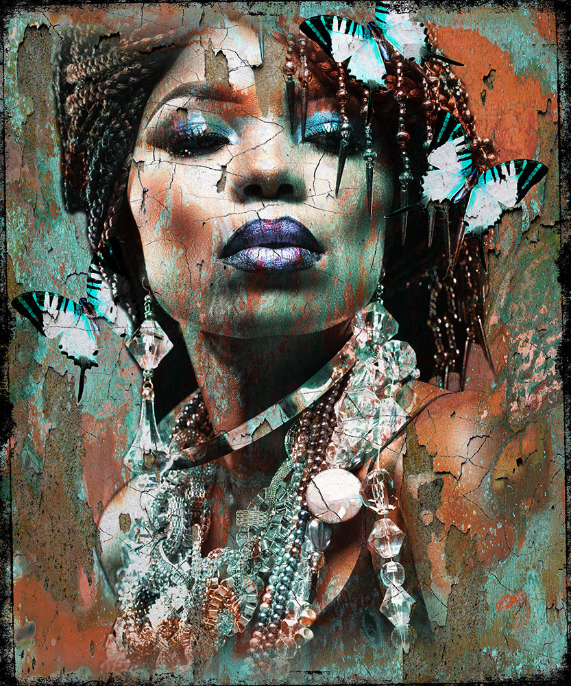 African beauty II 100x120cm in tiff