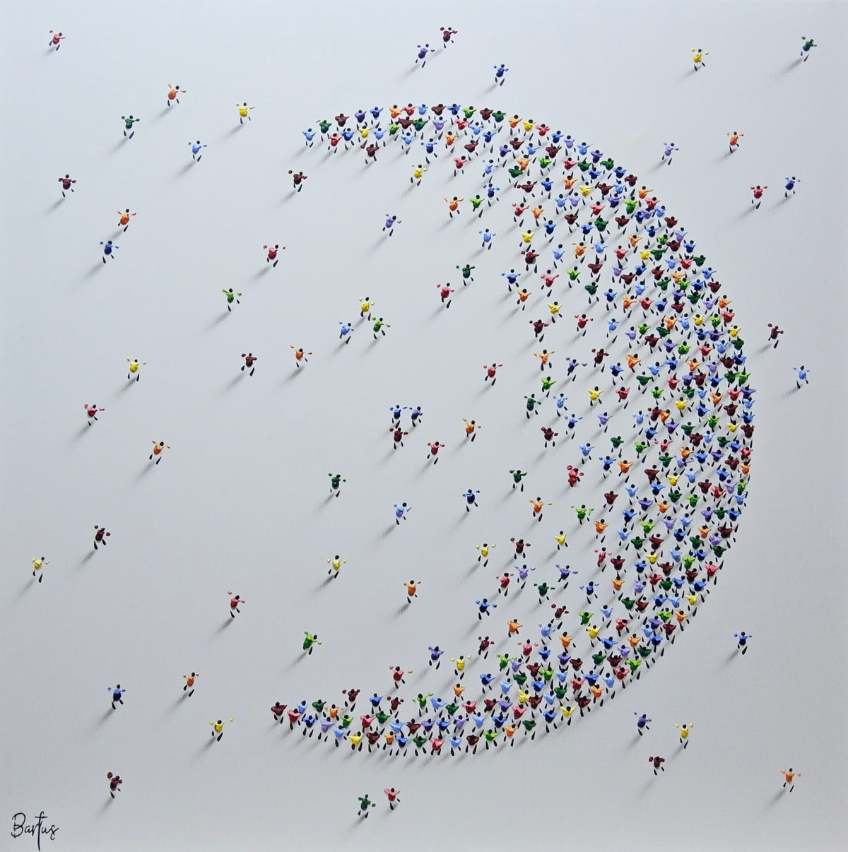Bartus 100×100 Multicolored Crescent Moon