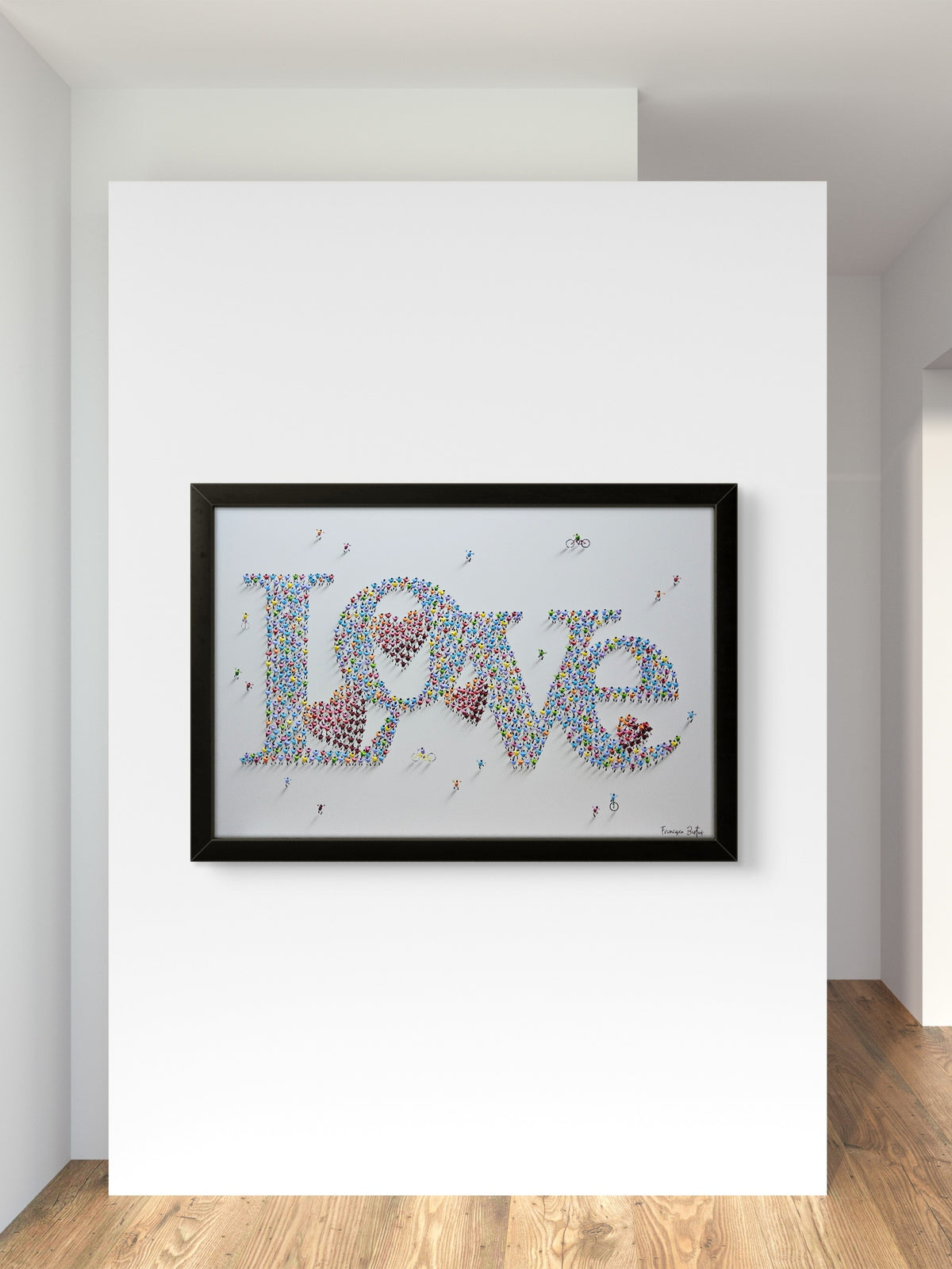 Bartus hearts love 80x120cm