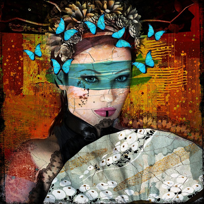 Blinded by you 100x100cm in tiff