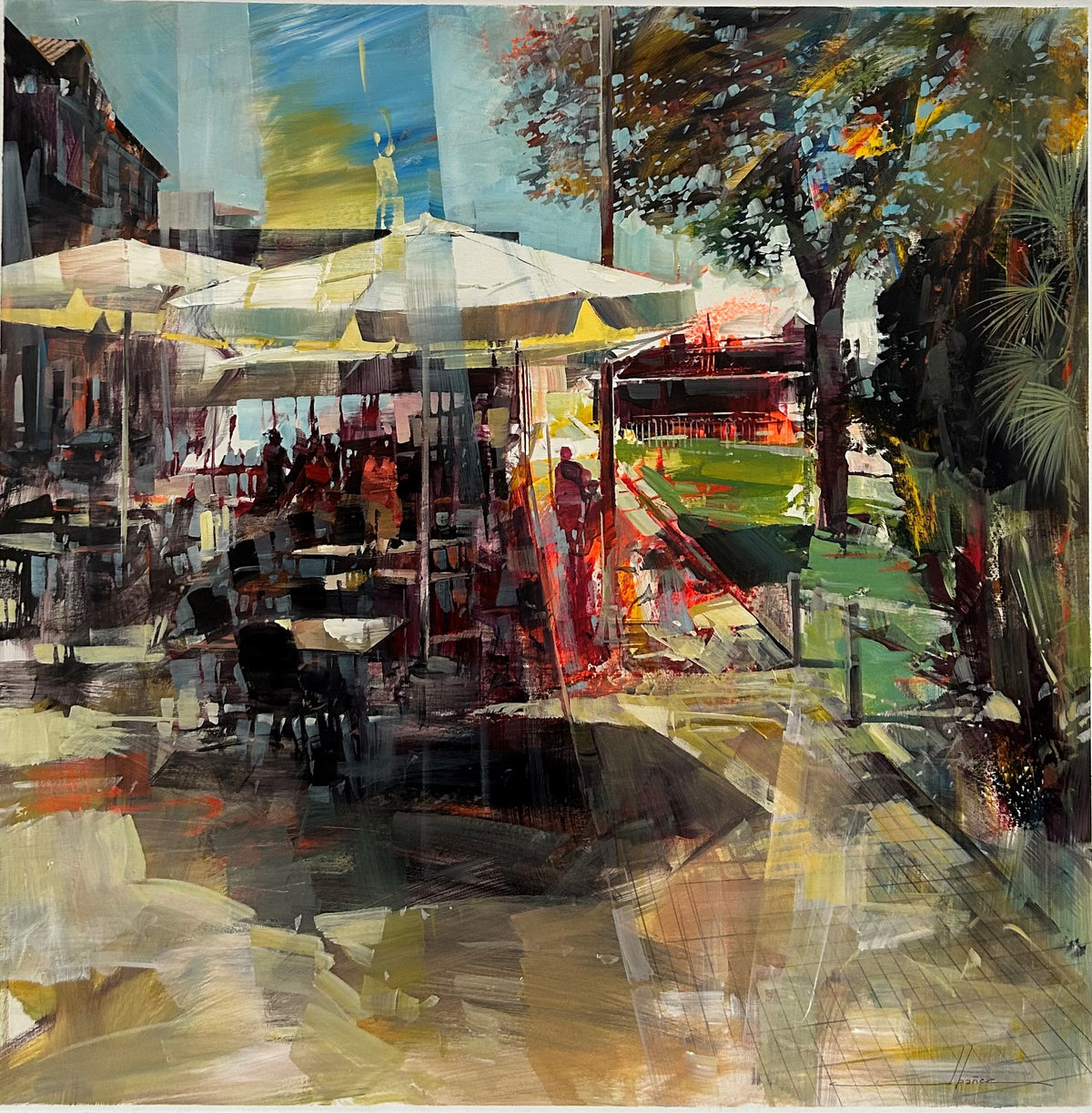 City scene I- Tomas Ibanez 100×100 cm