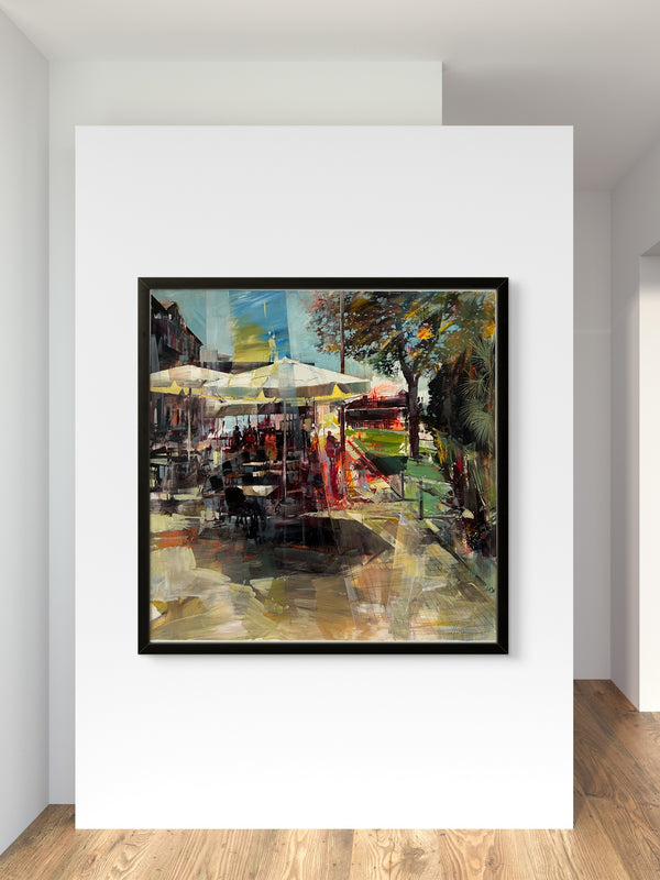 City scene I- Tomas Ibanez 100x100cm