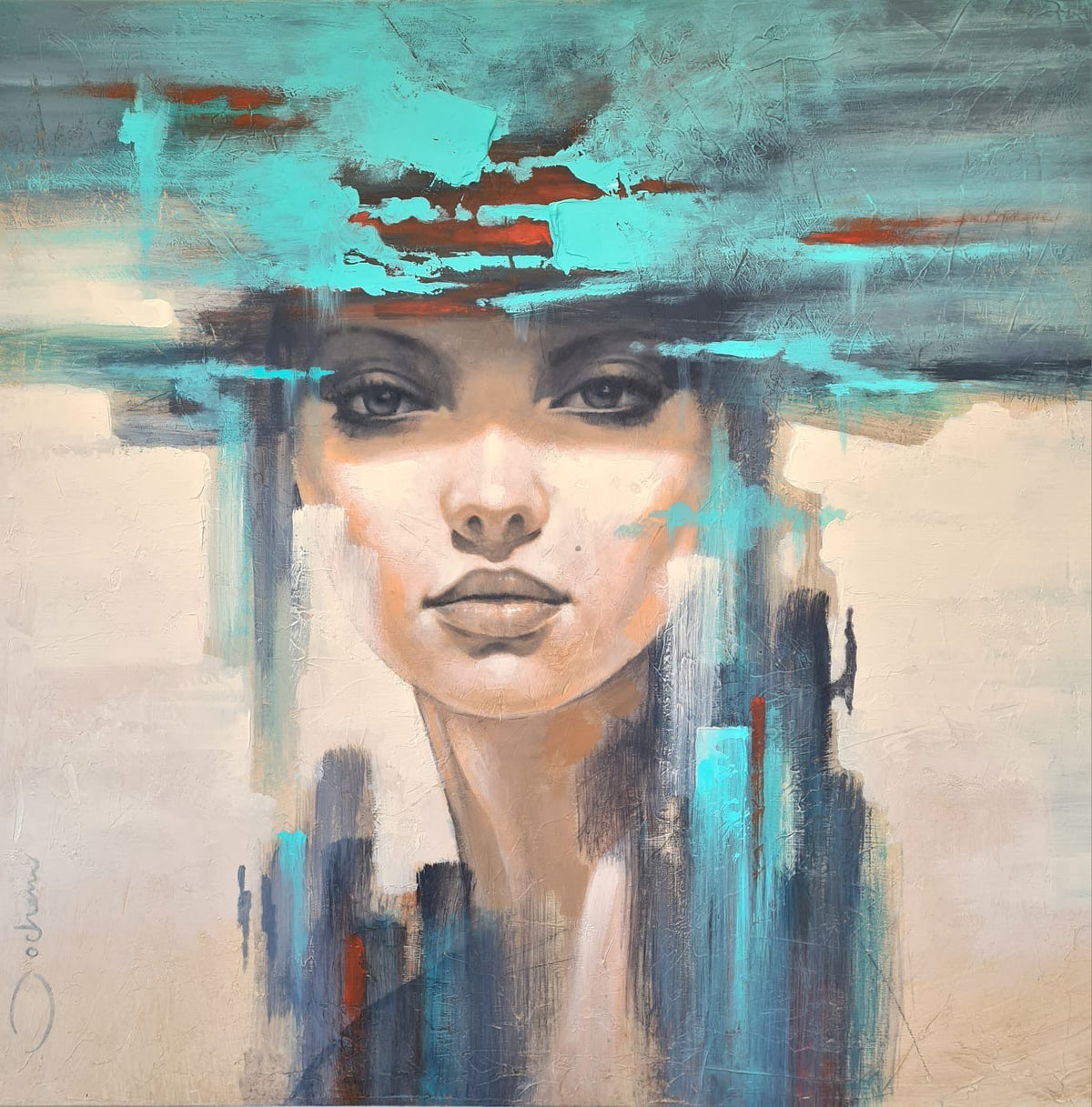 Face of color II 100x100cm (2)