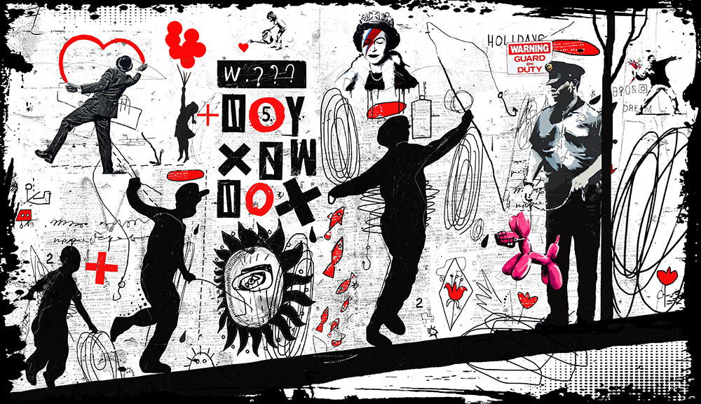 Famous Wall II 75x130cm in tiff