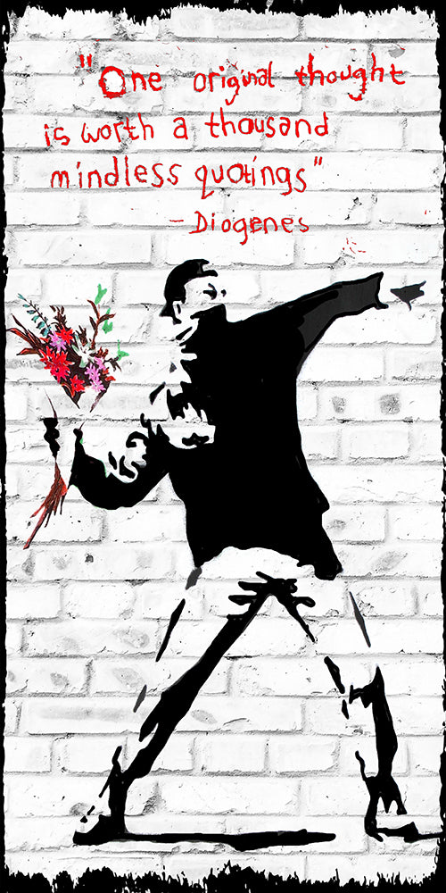 Flower thrower mr B 60x120cm in tiff