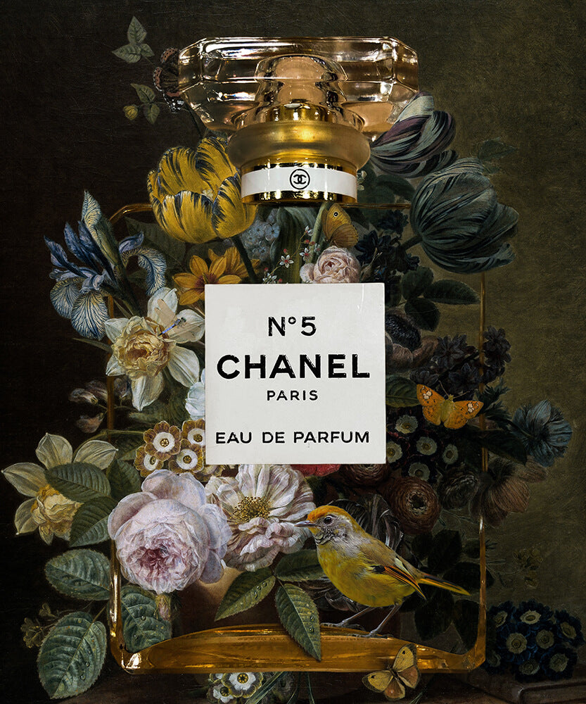 GE01-MH73 Chanel yellow flow bird