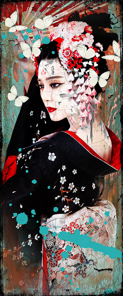 Geisha V 50x120cm in tiff