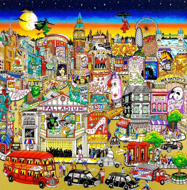 Getting Cheeky on the Queue in London’s West End 85x85cm