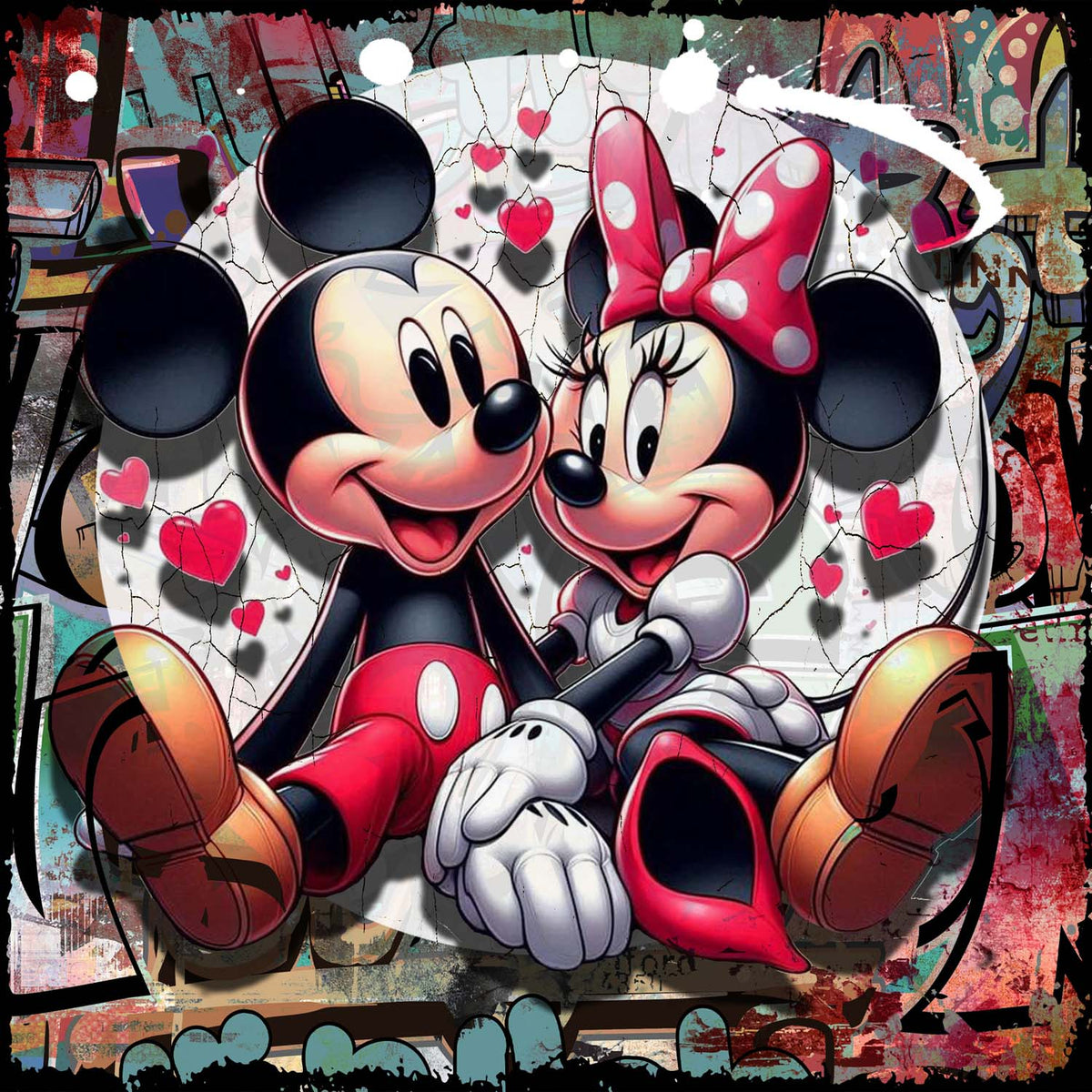 Happy friends 50x50cm in jpg