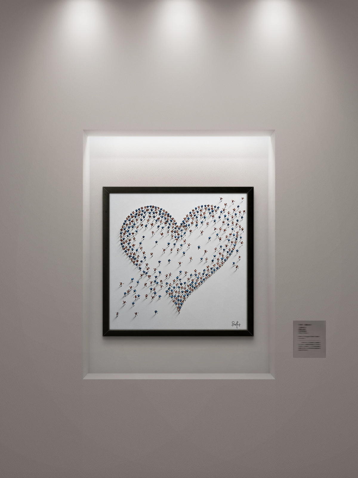 Heart 80x80cm 327