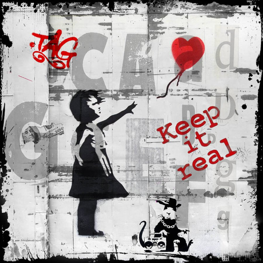 Keep it real 100x100cm in tiff
