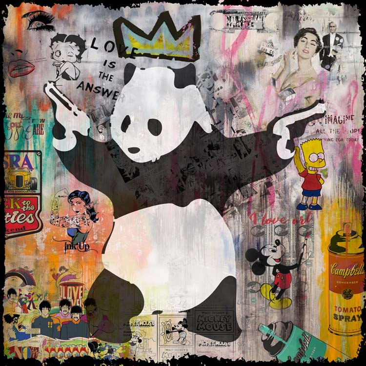 King Panda 100x100cm in jpg