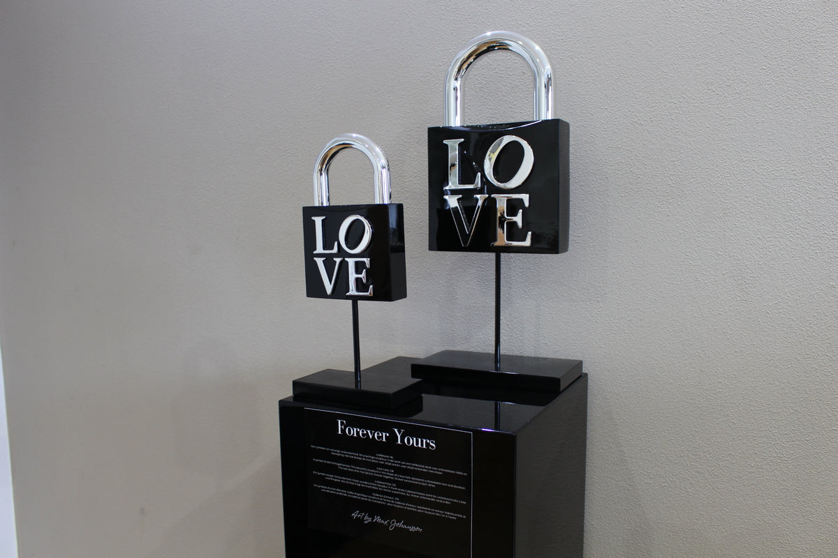 Love Lock Black Silver