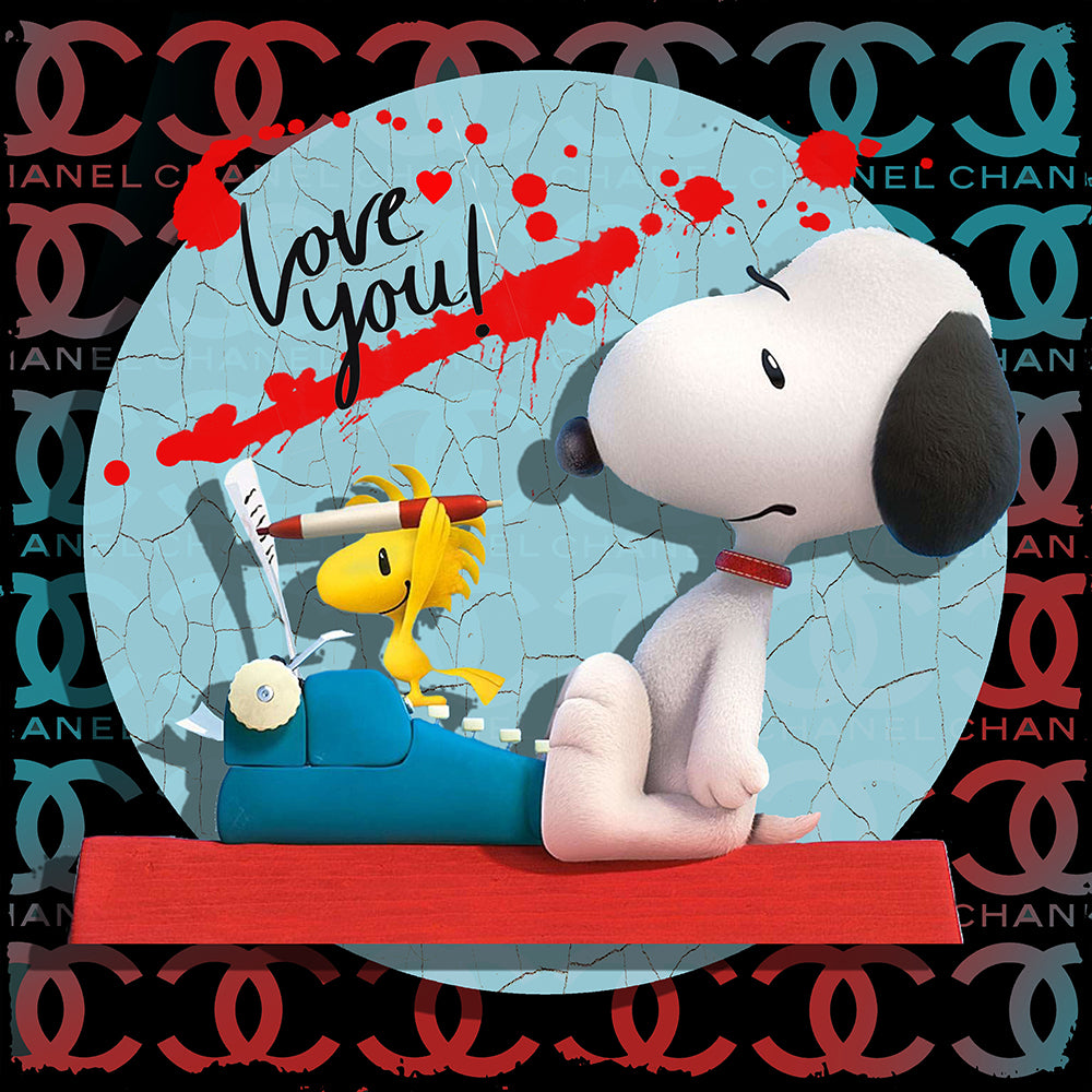 Love you 100x100cm in tiff