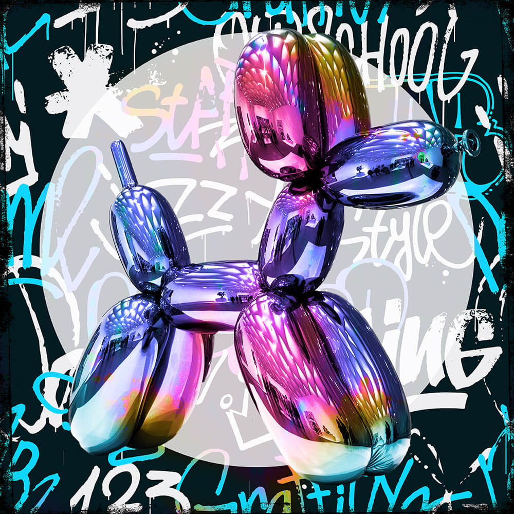 MB01 Blue Balloon 100x100cm in tiff