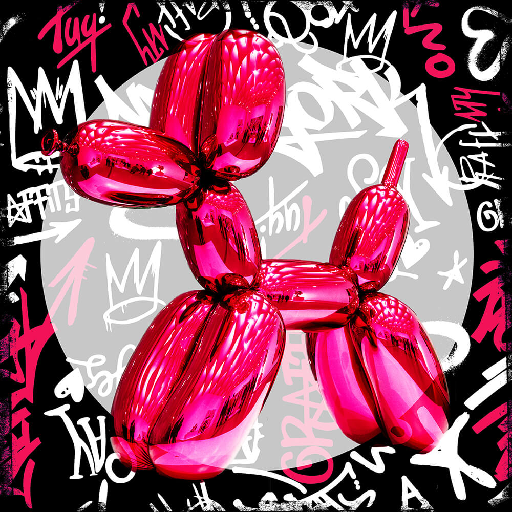 MB01 Pink Balloon 100x100cm in tiff