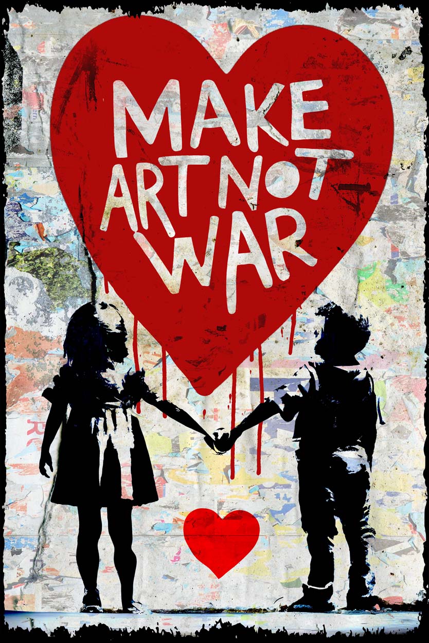Make Art not War 80x120cm in jpg