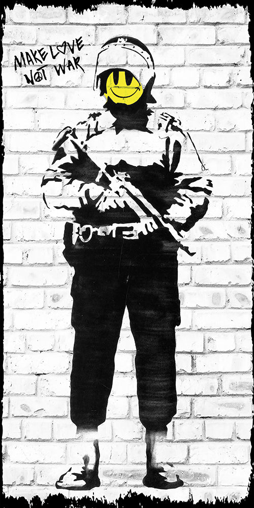 Make love not war 60x120cm in tiff