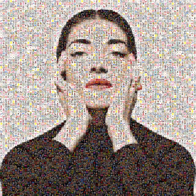 Maria Callas 01 100x100cm