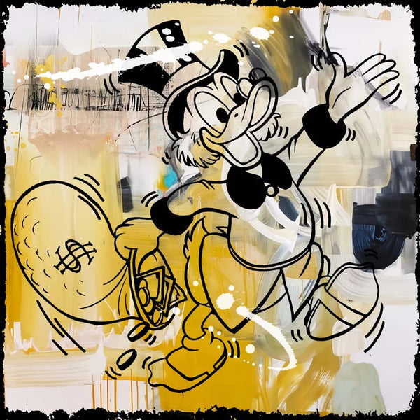 Money bag walk 100x100cm in jpg