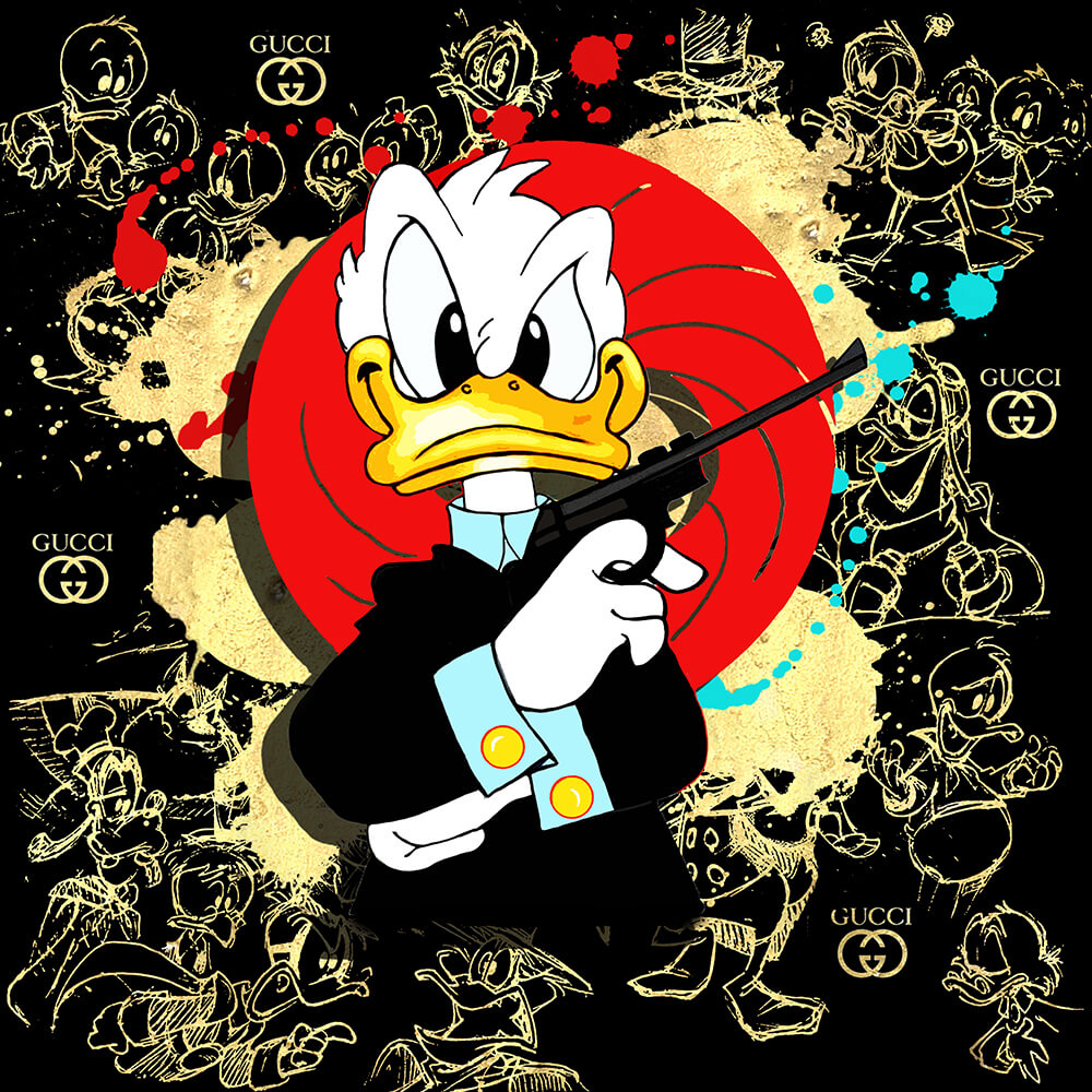 My name is Duck mr Duck 100x100cm in tiff