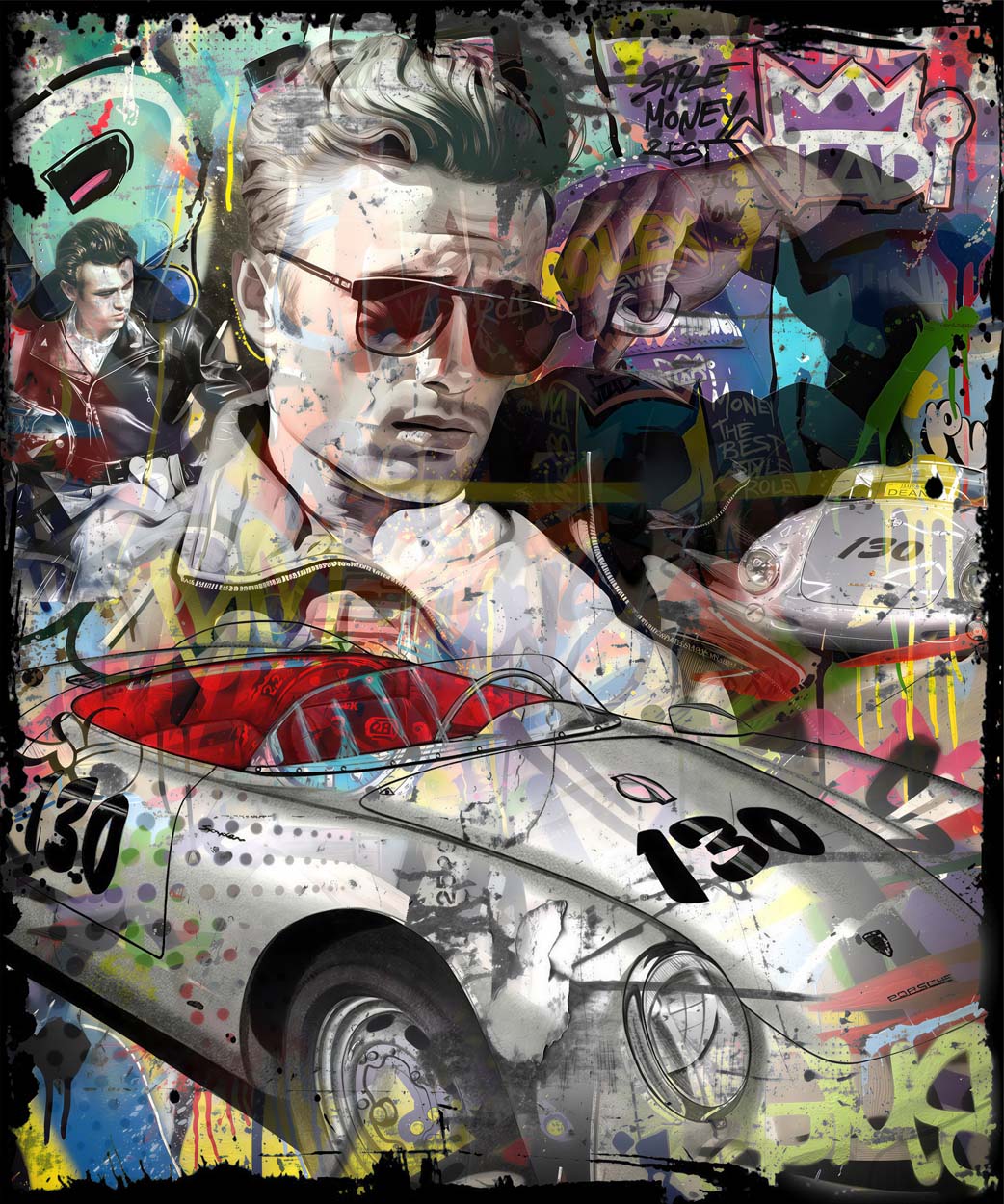 Race by James Dean 100x120cm in jpg