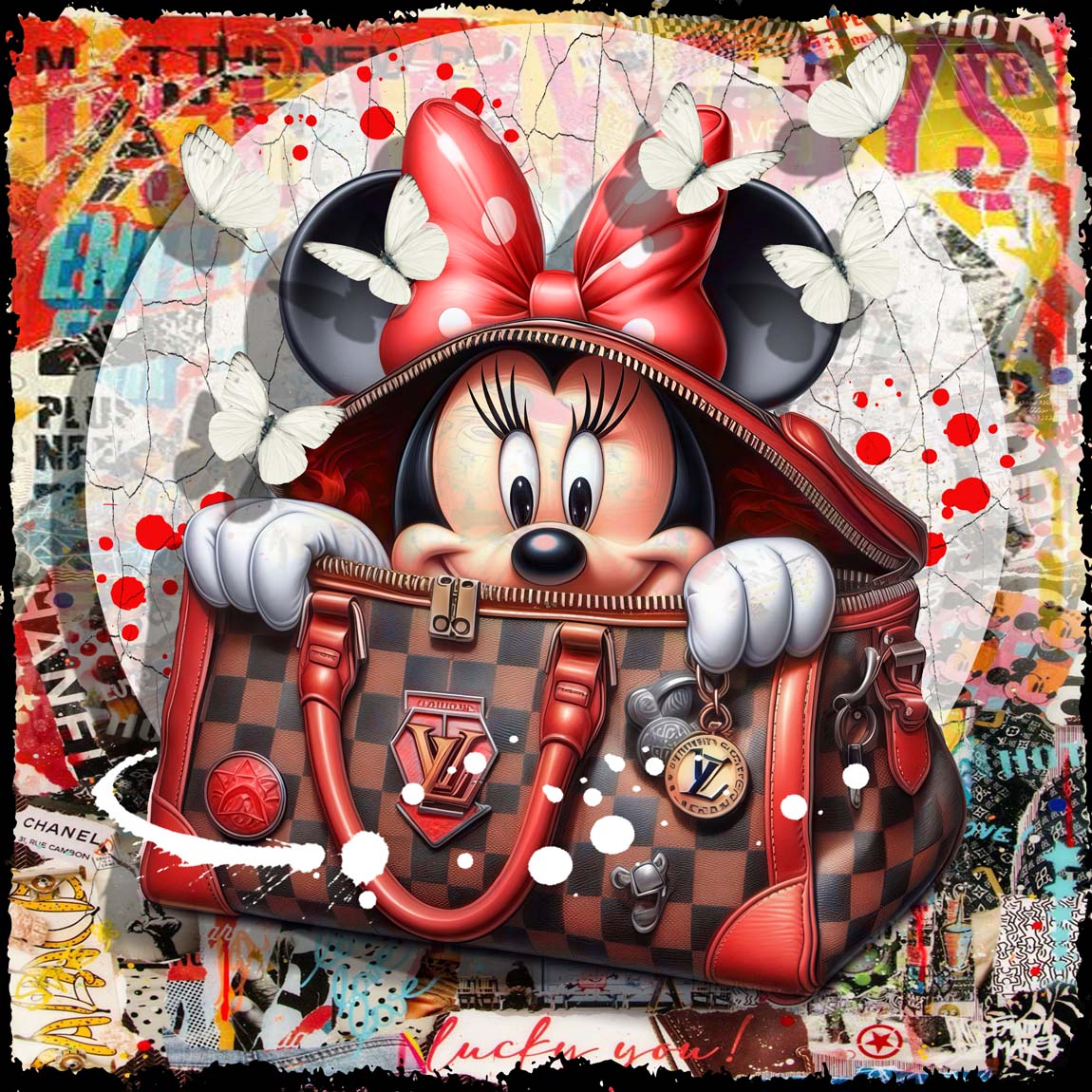 Shopping is my life 100x100cm in jpg
