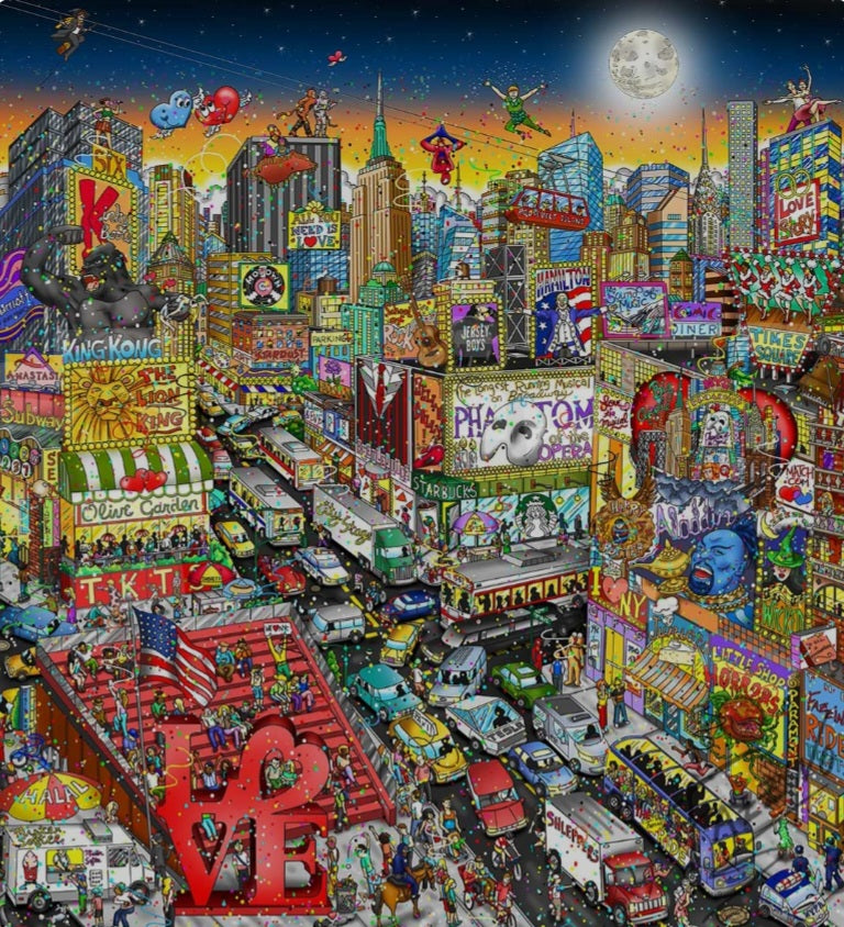 We found love in Broadway 90x100cm
