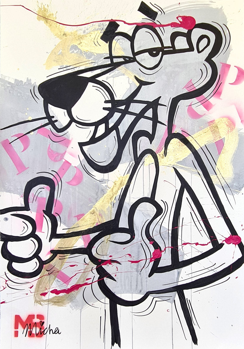 in lijst gallery Mr Pink on Paper