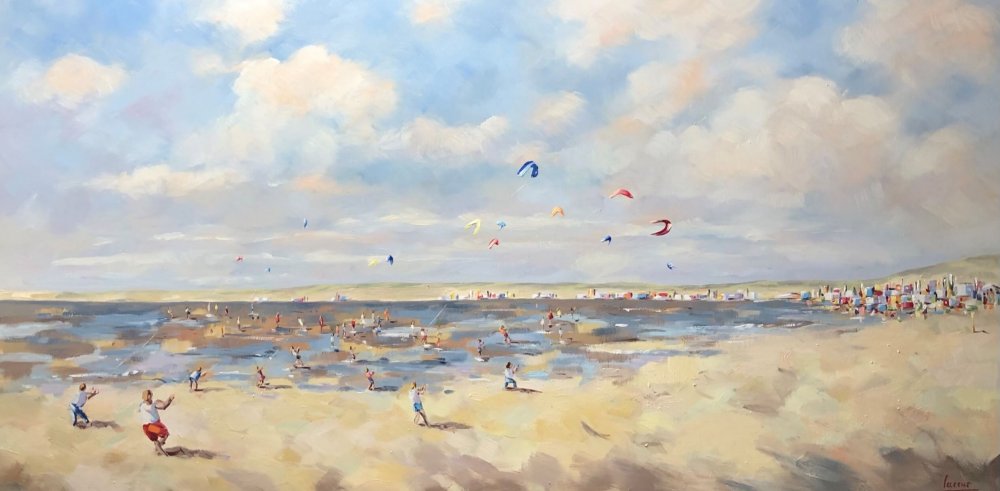 Kites and Beach- Nicole Laceur