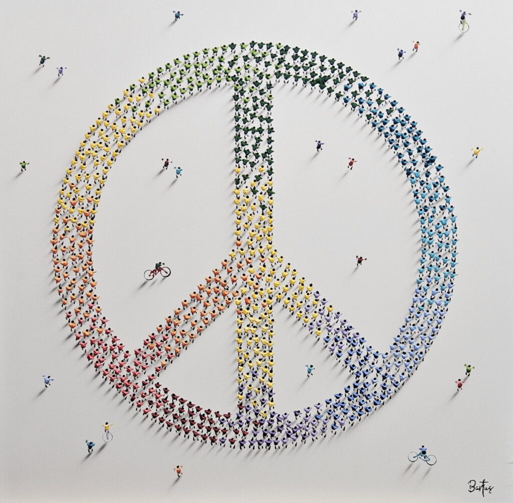 Multi colour Peace  – Francisco Bartus
